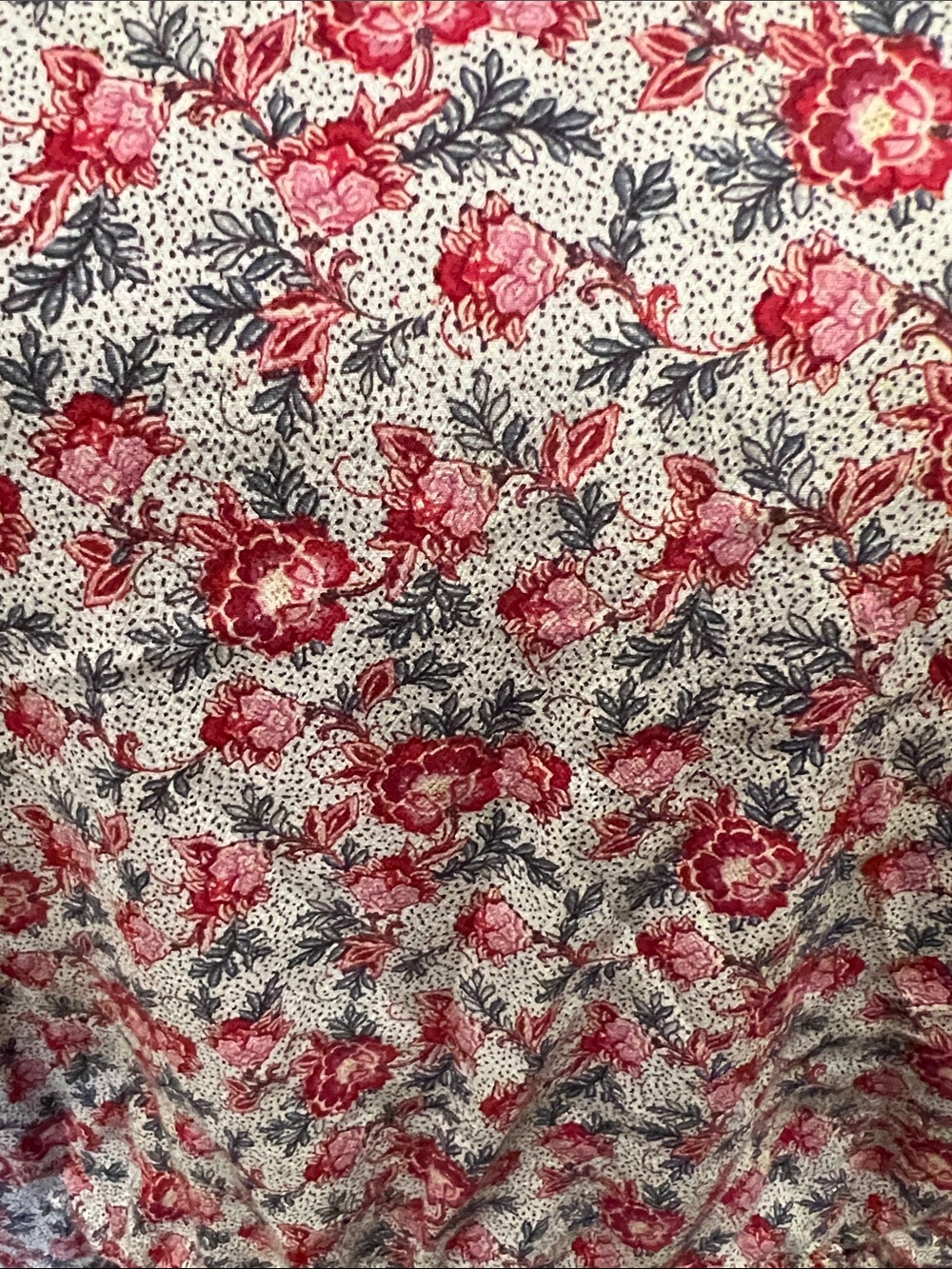 LOFT Red & White Floral Boatneck Long-Sleeve Top Size Small - Picture 3 of 11